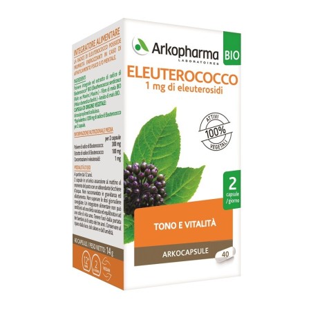 Arkocapsule Eleuterococco Integratore 40 Capsule