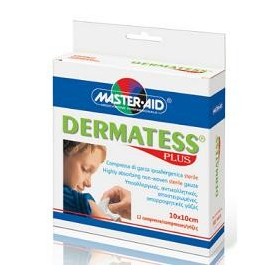 Dermatess Plus Compressa Di Garza Sterile TNT Ipoallergenica 10x10 cm 12 Pezzi