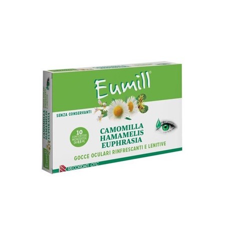 Eumill Camomilla Gocce Oculari Rinfrescanti e Lenitive 10 Flaconcini Monodose