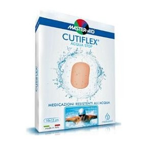 Cutiflex Acqua Stop Medicazione In Poliuretano Elastica E Trasparente 7x5 cm 5 Pezzi