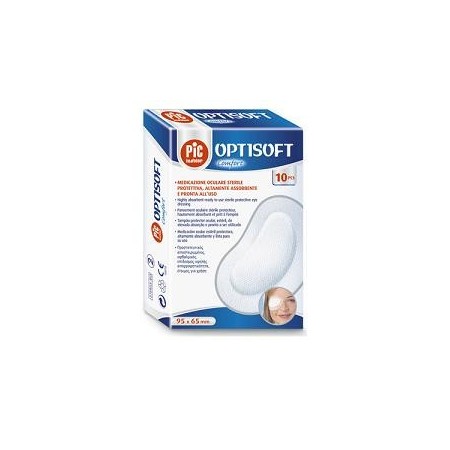 Pic Optisoft Comfort Medicazione Oculare Adesiva Sterile 95x65mm 10 pezzi