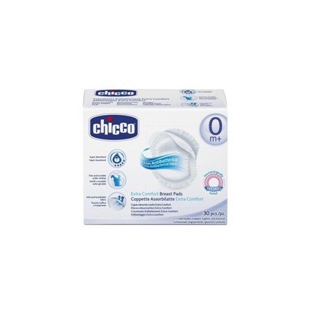 Chicco Natural Feeling Coppette Assorbilatte Antibatteriche 30 Pezzi