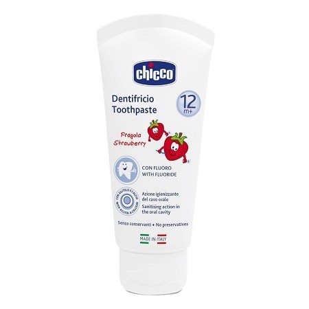 Chicco Dentifricio Fragola 50 ml  12m