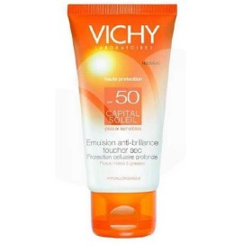 Vichy Idéal Soleil Emulsione Anti-lucidità Effetto Asciutto SPF 50 Pelle Grassa 50 ml