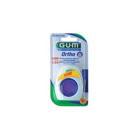 Gum Ortho Filo Interdentale per Apparecchi Ortodontici 50 Pezzi
