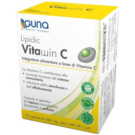 Guna Lipidic Vitawin C Integratore di Vitamina C 75 Capsule
