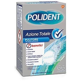 Polident Azione Totale Pulitore per Protesi e Dentiere 66 Compresse