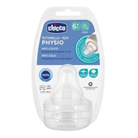 Chicco Tettarella Perfect5 Anti-Colica Silicone Flusso Pappa  6m 2 Pezzi