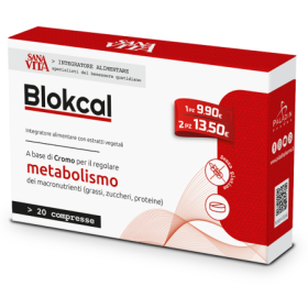 Sanavita Blokcal Integratore Metabolismo Dei Grassi 20 Compresse