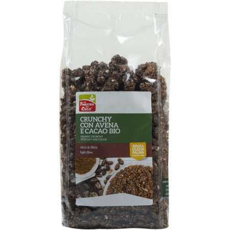 La Finestra sul Cielo Crunchy Con Avena e Cacao Bio 375 g