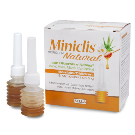 Miniclis Natural Bambini Lassativo 6 Microclismi