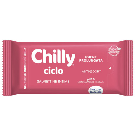 Chilly Ciclo Salviettine Con Formula Antiodore 12 Salviette