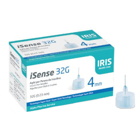 ISense Ago Insulina G32 4mm 100 Aghi
