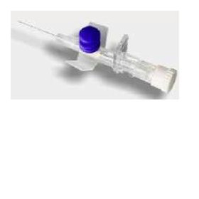 PB Pharma Ago Cannula 16G Intravenoso A 2 Vie Con Alette Grigie