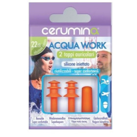 Cerumina Acqua Work Tappi Auricolari In Silicone Iniettato 2 Pezzi