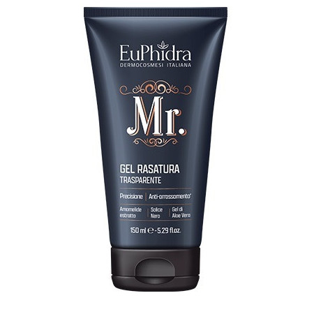 Euphidra Mr. Gel Rasatura Barba Trasparente Anti-Arrossamento 150 ml