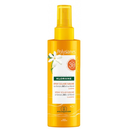 Klorane Polysianes Spray Solare Sublime SPF 30 Protezione Corpo 200 ml