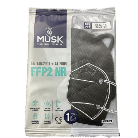 MUSK MASCHERINA FFP2 BLACK10PZ
