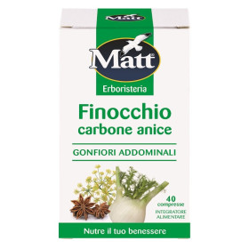Matt Erboristeria Finocchio Carbone E Anice Integratore Contro I Gonfiori Addominali 40 Compresse