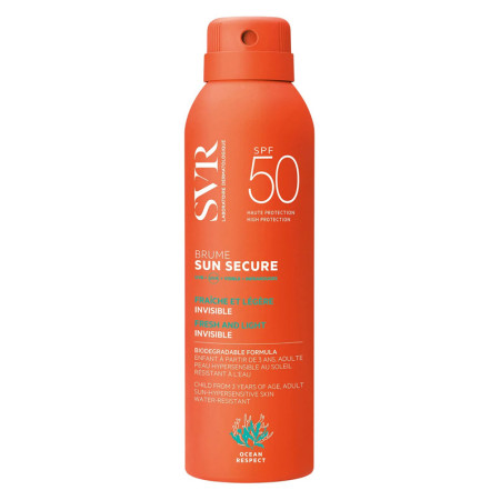 SVR Sun Secure Brume Spray Solare Viso e Corpo Spf50  Nuova Formula 200 ml
