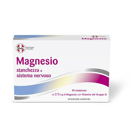 Matt Pharma Magnesio Integratore Per Stanchezza E Sistema Nervoso 30 Compresse