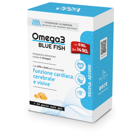 Sanavita Omega 3 Bluefish Integratore Per Funzione Cardiaca 60 Capsule