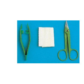 Farmacare Set Rimozione Suture Forbice Pinza Garza