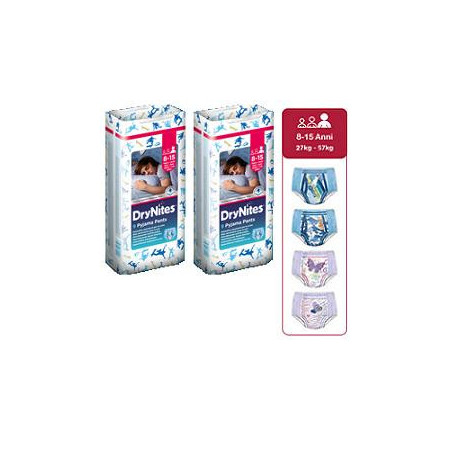 Huggies Drynites Mutandine Assorbenti Ragazzi 8-15 Anni 9 Pezzi