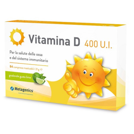 Metagenics Vitamina D 400 U.I. Integratore Sistema Immunitario E Ossa 84 Compresse