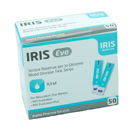 Iris Evo Strisce Per Misurazione Glicemia 50 Pezzi
