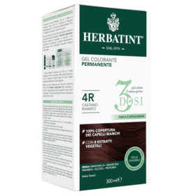 Herbatint Tintura Capelli Gel Permanente 3Dosi 4R Castano Ramato 300 ml