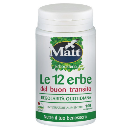 Matt Le 12 Erbe Integratore Per Il Transito Intestinale 100 Compresse