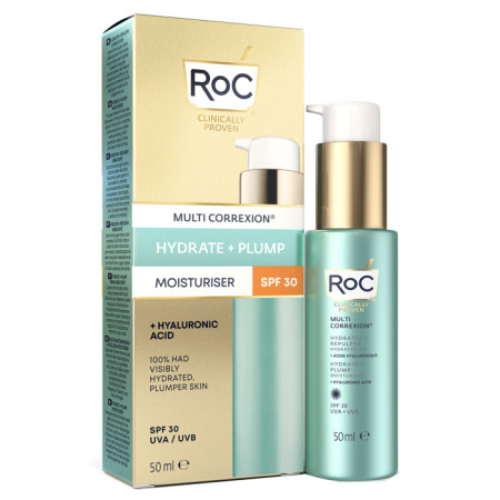 Roc Multi Correxion Hydrate   Plump Idratante Viso SPF30 50 ml