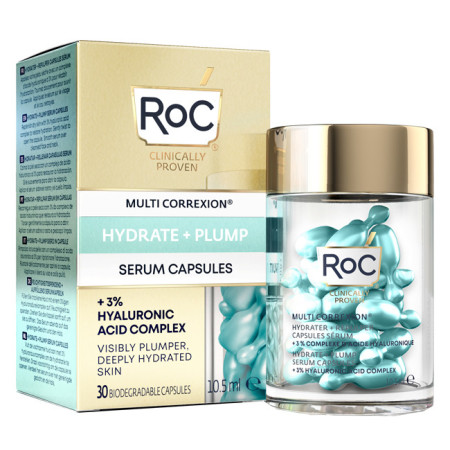 Roc Multi Correxion Hydrate   Plump Siero Viso Anti Rughe 30 Capsule
