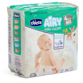 Chicco Pannolini UltraFit&Dry Taglia 4 Maxi 7-18 Kg 19 Pezzi
