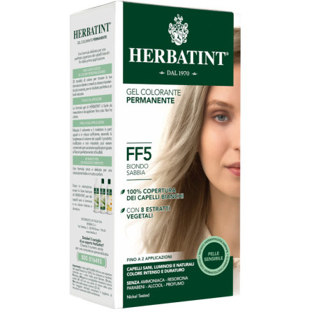 Herbatint Tintura Capelli Gel Permanente FF5 Biondo Sabbia 150 ml