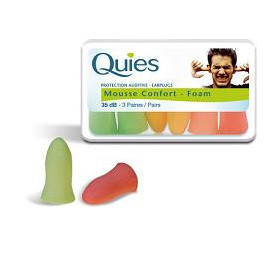 Quies Tappi Auricolare In Schiuma Di Protezione 3 Paia