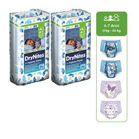 Huggies Drynites Mutandine Assorbenti Bambino 4-7 Anni 10 Pezzi