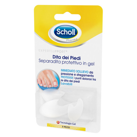 Scholl Separadita Piedi Anatomico in Gel 3 Paia