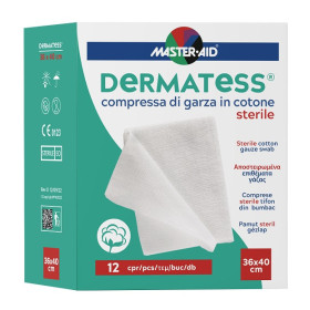 Dermatess Compresse Di Garza Idrofila Sterile 36x40 cm 12 Pezzi