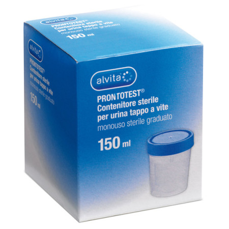 Alvita Prontotest Contenitore Sterile Per Urina Tappo A Vite 150 ml