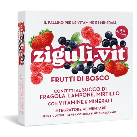 Zigulì Vit Vitamine e Minerali Frutti Di Bosco 40 Palline