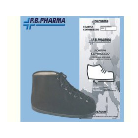 PB Pharma Scarpa Coprigesso In Panno Nero Taglia XL n°43-44