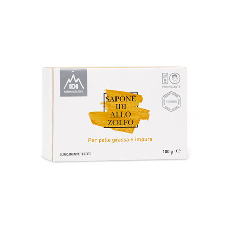 Idi Sapone Zolfo Pelle Grassa Detergente 100 Gr