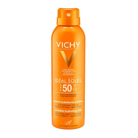 Vichy Idéal Soleil Spray Invisibile Idratante SPF 50 Protezione Corpo 200 ml