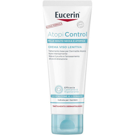 Eucerin AtopiControl Crema Viso Lenitiva Antiprurito Pelle Atopica 50 ml