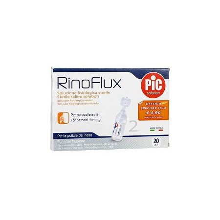 Pic Rinoflux Soluzione Fisiologica Per Aerosol 20 Flaconcini
