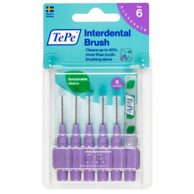 TePe Scovolino Viola Per Pulizia Interdentale 1,1 mm 6 Pezzi