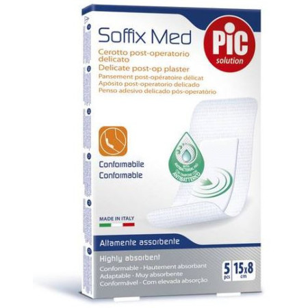 Pic Soffix Med Cerotto Post Operatorio Delicato 15x8 cm 5 Pezzi