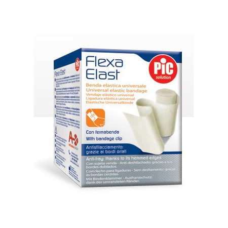 Pic Flexa Elast Benda Elastica Bianca Fermabenda 5 cm x 4,5 m